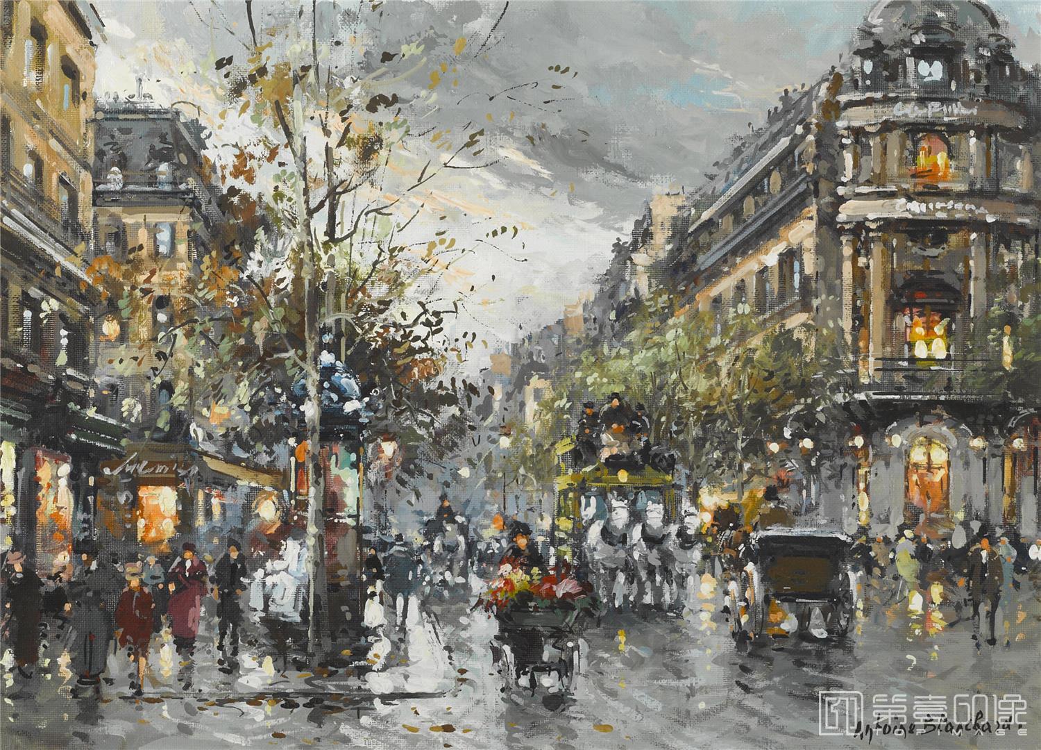 油画-安托万·布兰乍得 Antoine Blanchard作品-053
